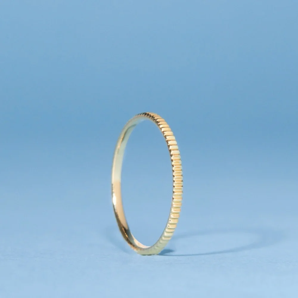 Catbird Jewelry Petite Gold Fountain Ring - Picture 14 of 16
